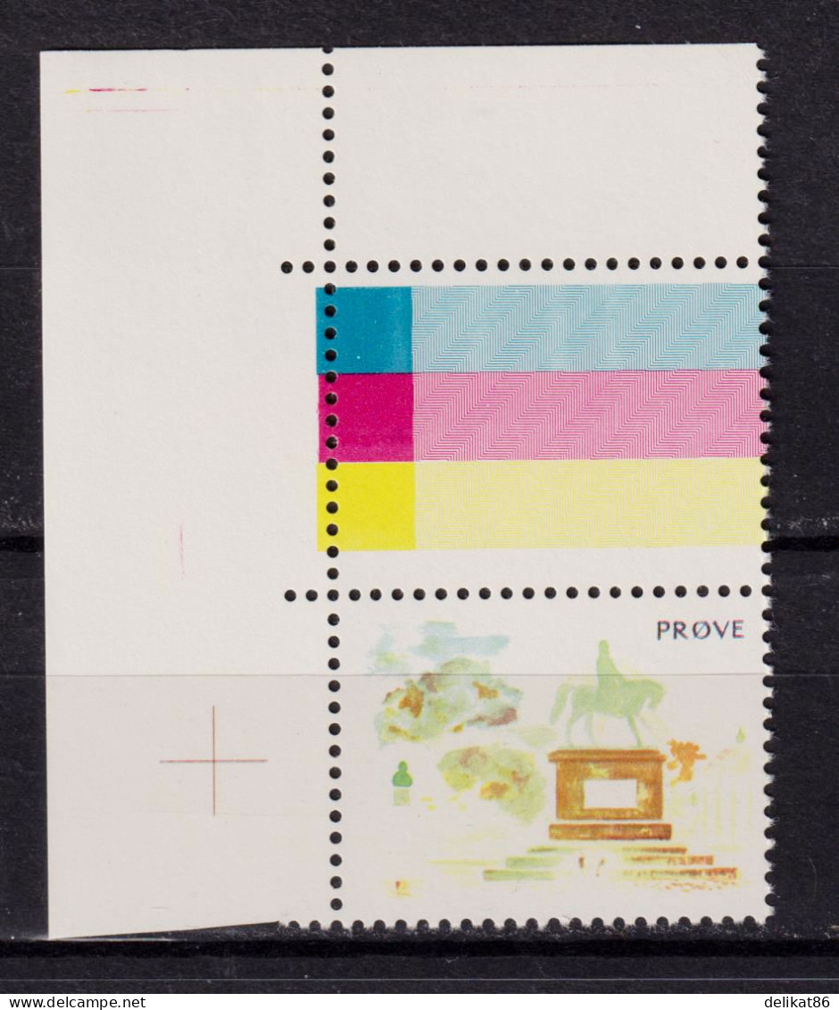 Test Stamp, Specimen, Prove, Probedruck, Reiterstandbild, Slania 1980 - 1985 Doppelmarke Oberer Rand - Probe- Und Nachdrucke