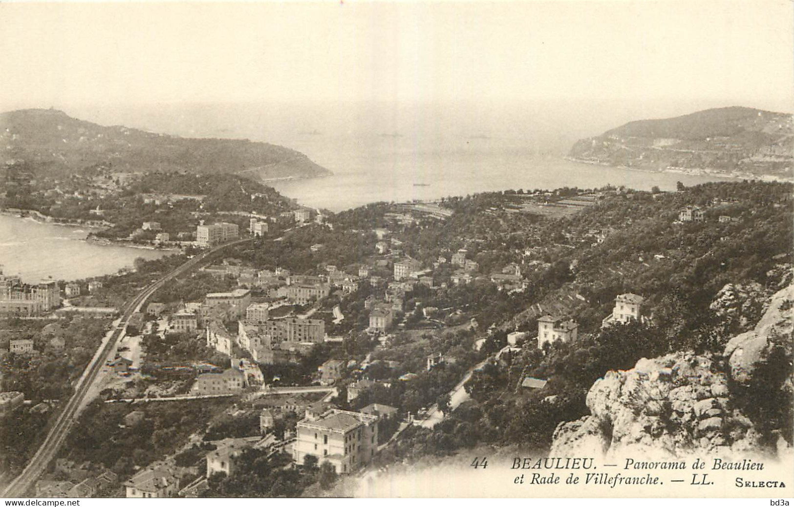 06 - BEAULIEU -  PANORAMA DE BEAULIEU ET RADE DE VILLEFRANCHE - Beaulieu-sur-Mer