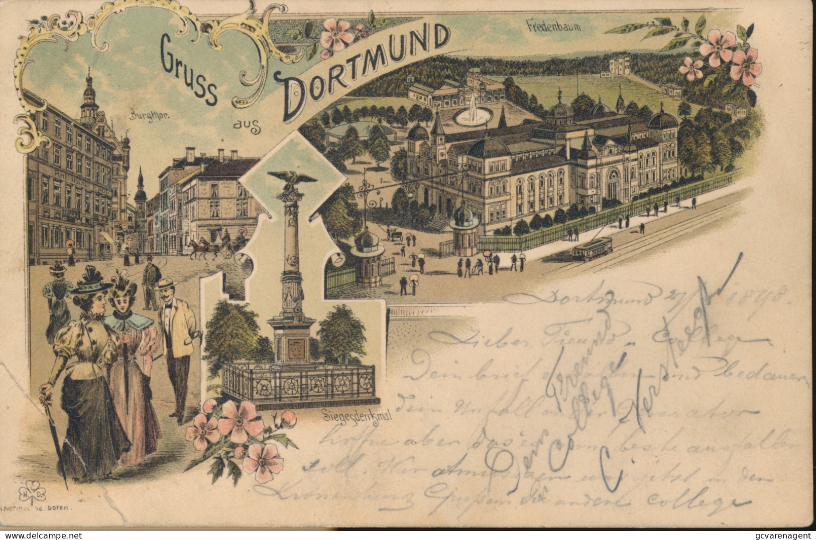 GRUSS  AUS DORTMUND      LITHOGRAPHIE.      SIEHE BILDER - Dortmund