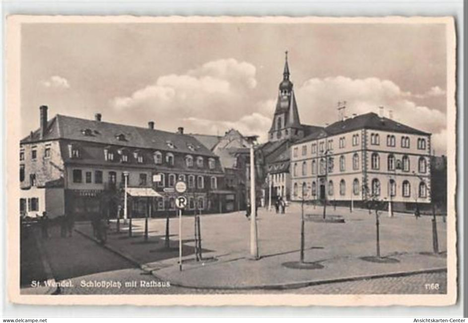 39120907 - St. Wendel. Schlossplatz Mit Rathaus Gelaufen. Gute Erhaltung. - Andere & Zonder Classificatie