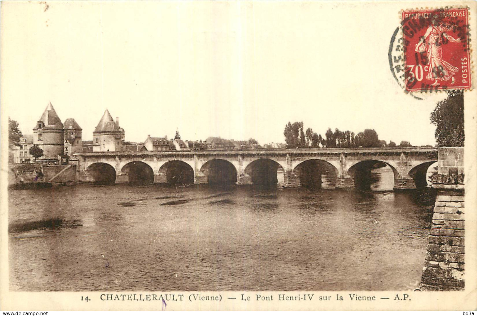 86 - CHATELLERAULT - LE PONT HENRI IV  SUR LA VIENNE - AP - Chatellerault