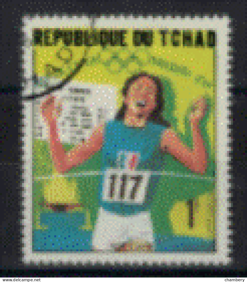 Tchad - "Médaille D'or Aux J.O. De Mexico : 400 M Féminin : Colette Besson" - Oblitéré N° 189 De 1969 - Chad (1960-...)