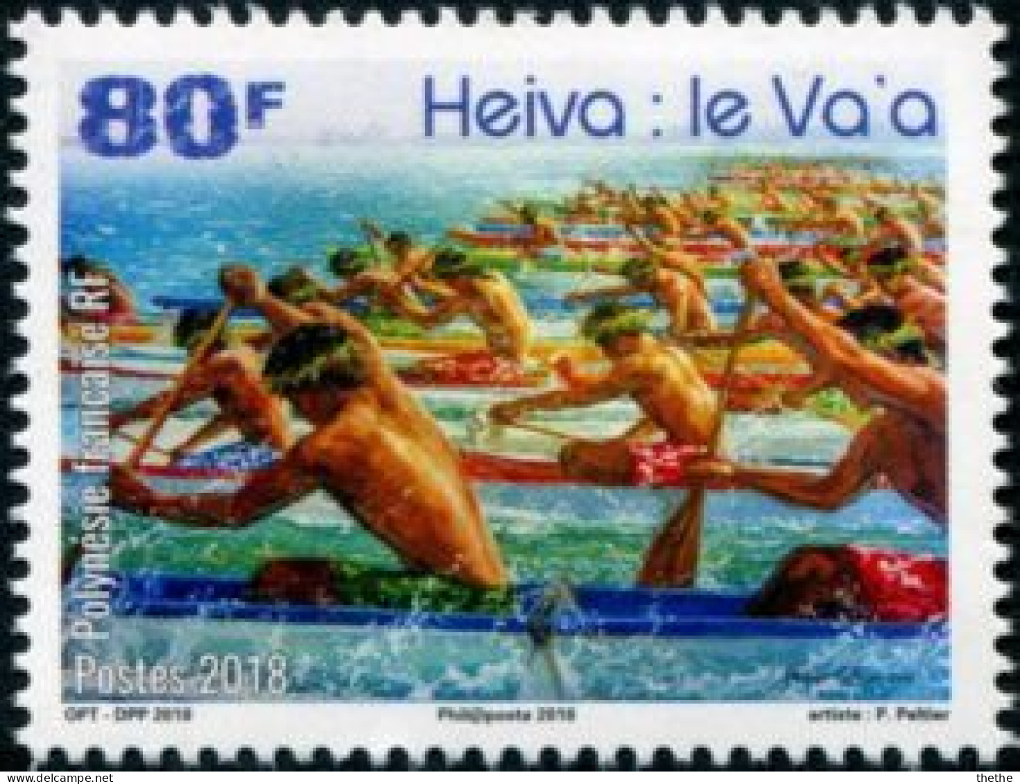 POLYNESIE - Le Va'a - Course En Canoë - Unused Stamps