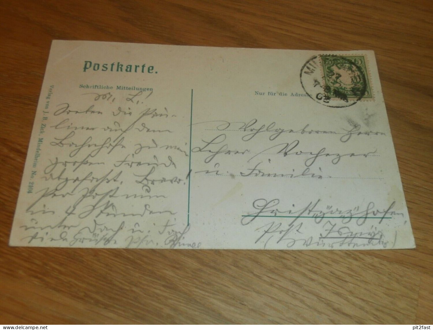 Gruss Aus Mindelheim , Ca. 1908 , Caffee , Ansichtskarte , Postkarte !!! - Mindelheim