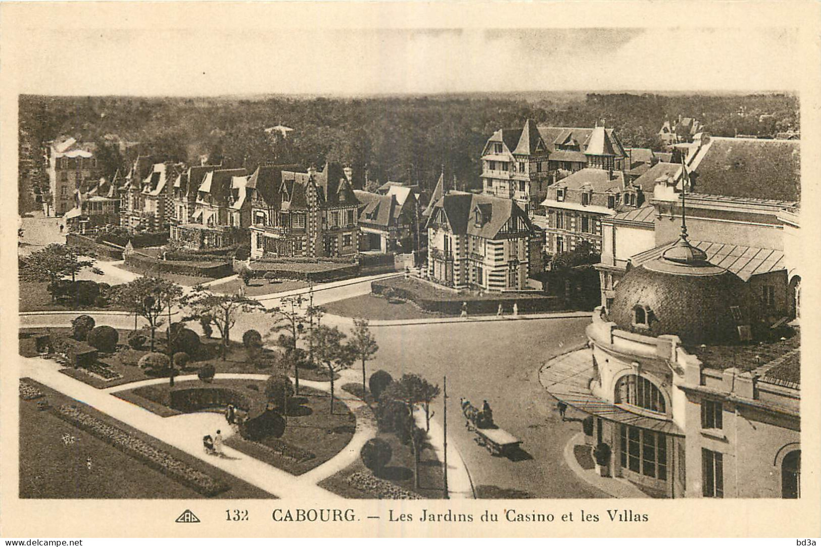 14 - CABOURG - LES JARDINS DU CASINO ET LES VILLAS  - LL - Cabourg