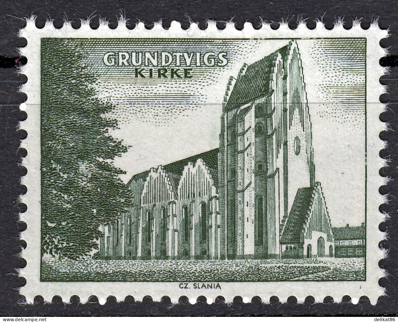 Probedruck Test Stamp Specimen Prøve Grundtvig Kirke Slania 1968 - Proofs & Reprints