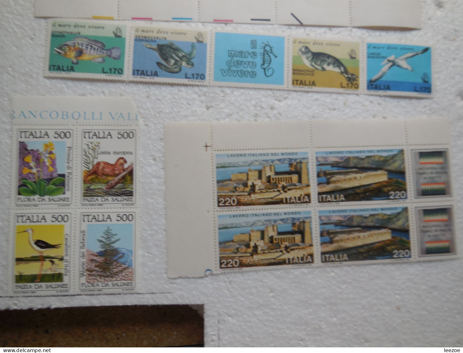 STAMP ITALIA, lot TIMBRES ITALIEN, timbres catégorie portrait art animaux...  ...ref N5/40/8