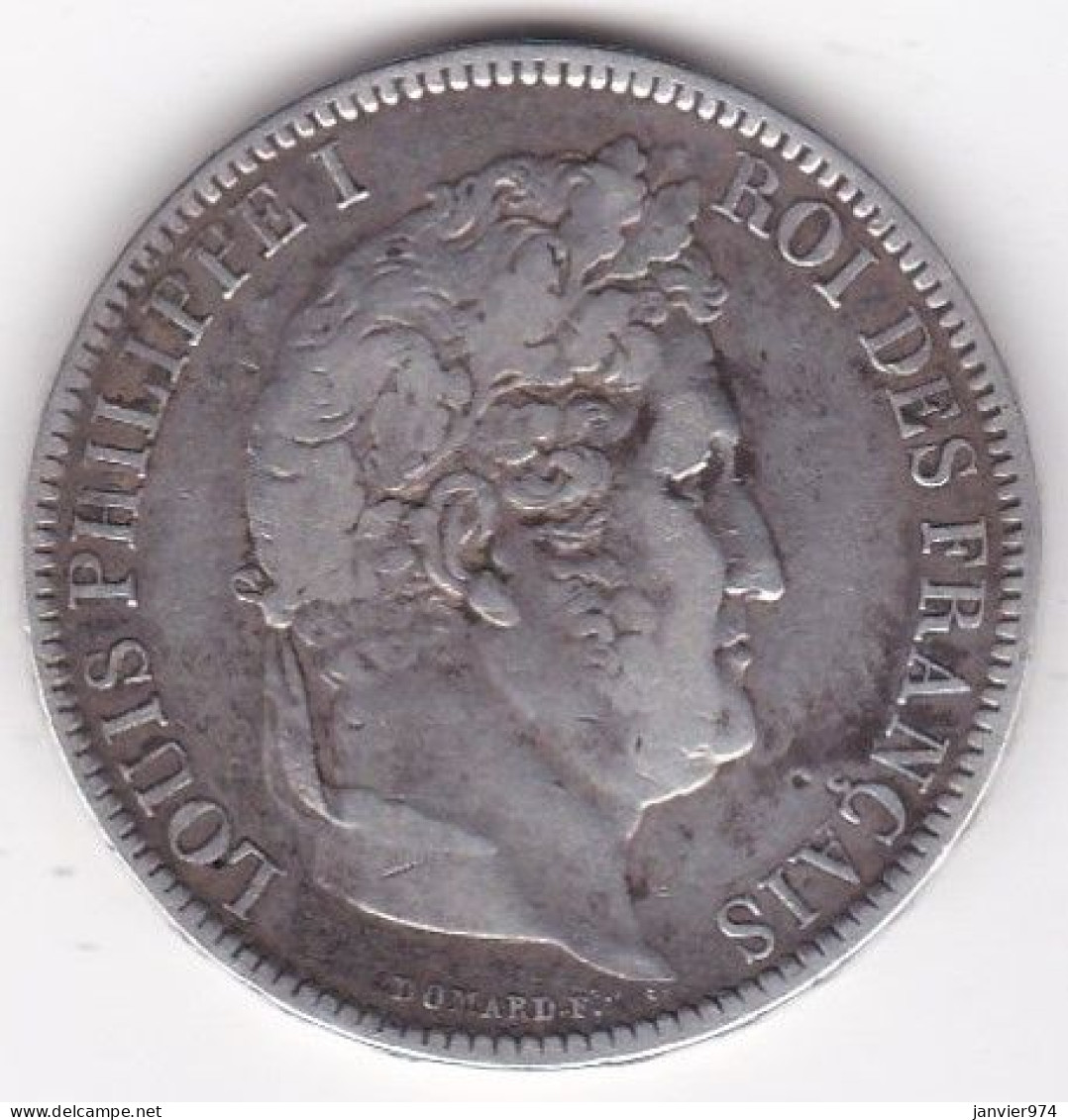 5 Francs 1831 W Lille, Louis Philippe I, En Argent, Gad# 677a - 5 Francs