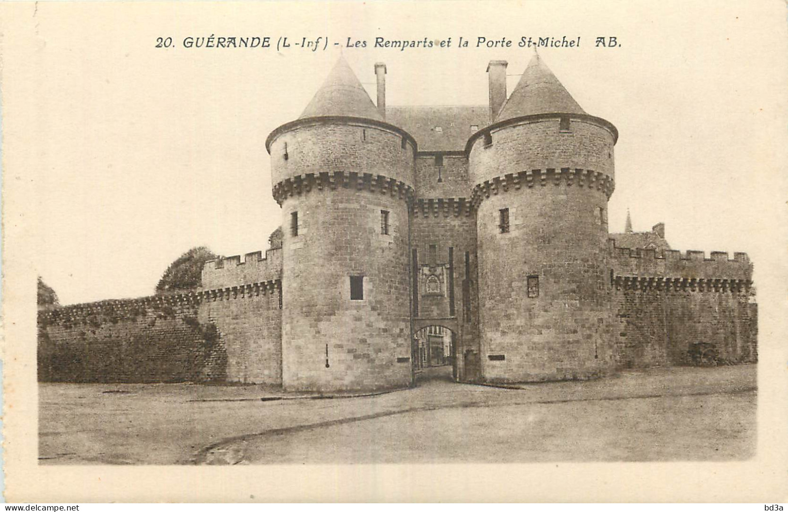 44 - GUERANDE - LES REMPARTS ET LA PORTE ST MICHEL - AB - 20 - Guérande