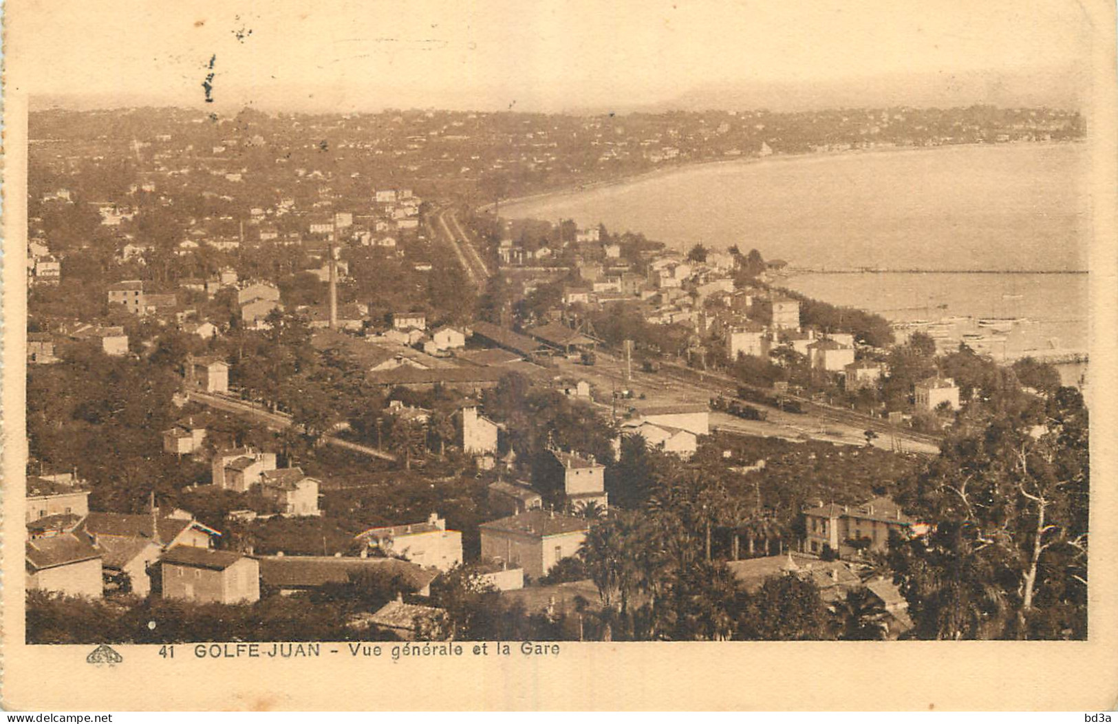 06 - GOLFE JUAN - VUE GENERALE ET LA GARE - 41 - Sonstige & Ohne Zuordnung