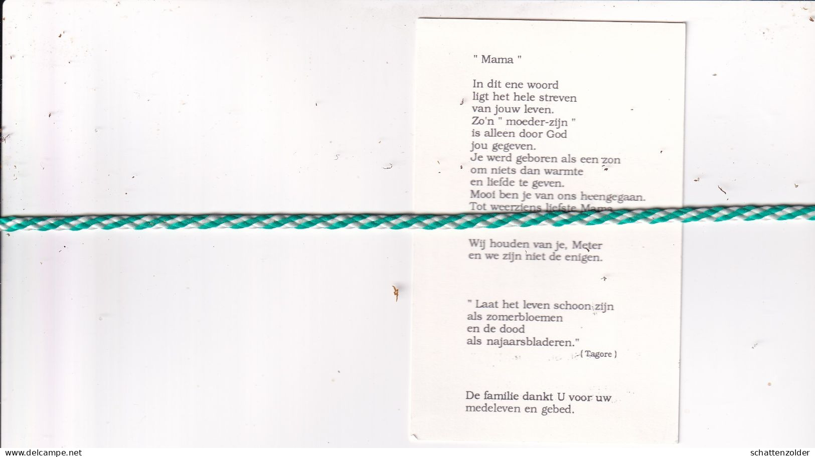 Alma Lasat-Hannon, Sint-Pieters-Kapelle 1913, Knokke 1992. Foto - Obituary Notices
