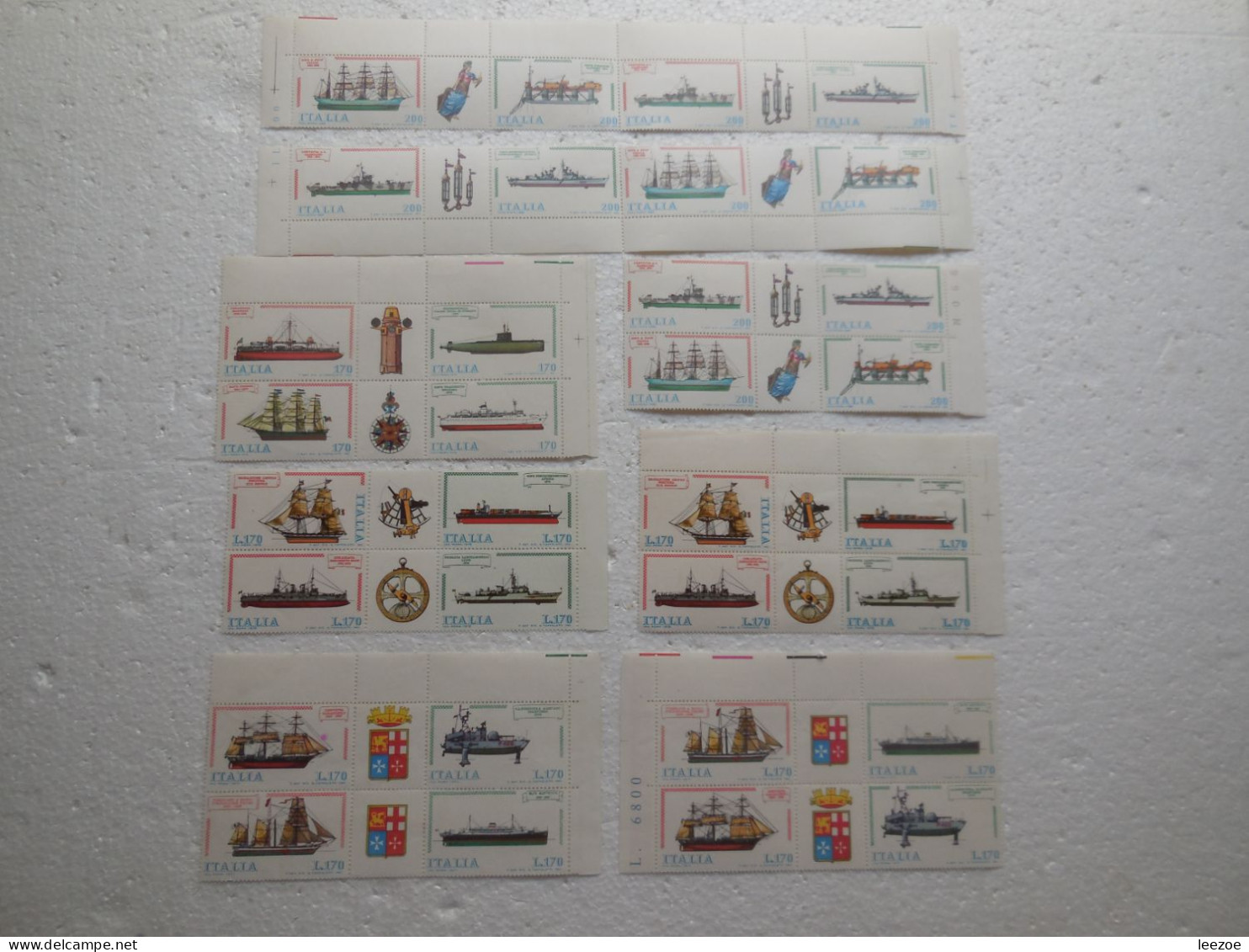 STAMP ITALIA, Lot TIMBRES ITALIEN, Timbres Catégorie Bateaux, Navires..  ...ref N5/40/8 - Andere & Zonder Classificatie