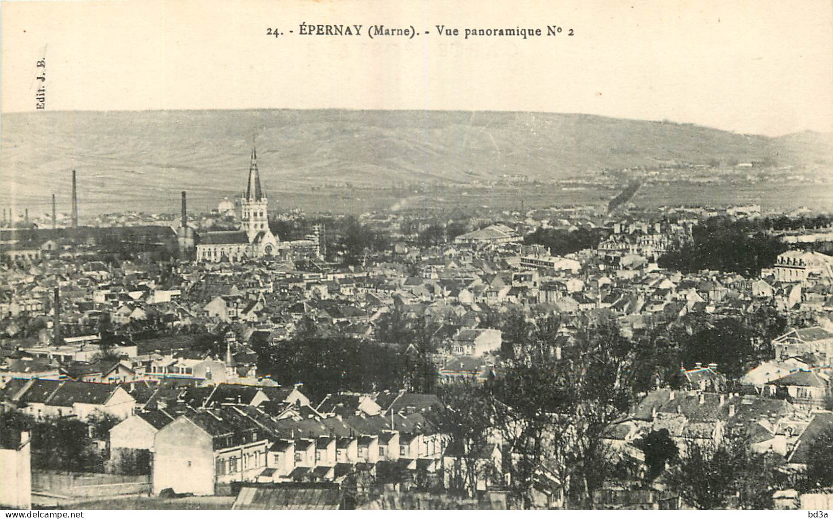 51 - EPERNAY - VUE PANORAMIQUE N° 2 - Edit. J.B. - 24  - Epernay