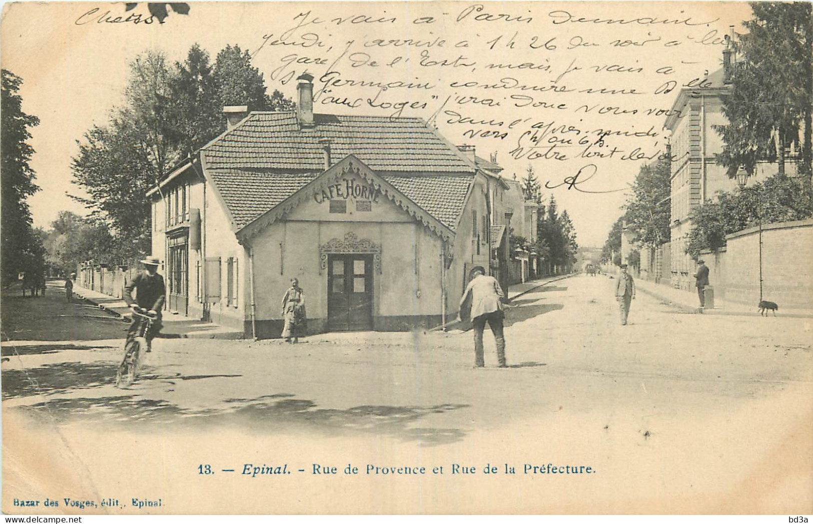 88 - EPINAL - RUE DE PROVENCE ET RUE DE LA PREFECTURE - Bazar Des Vosges édit. - 13 - Epinal