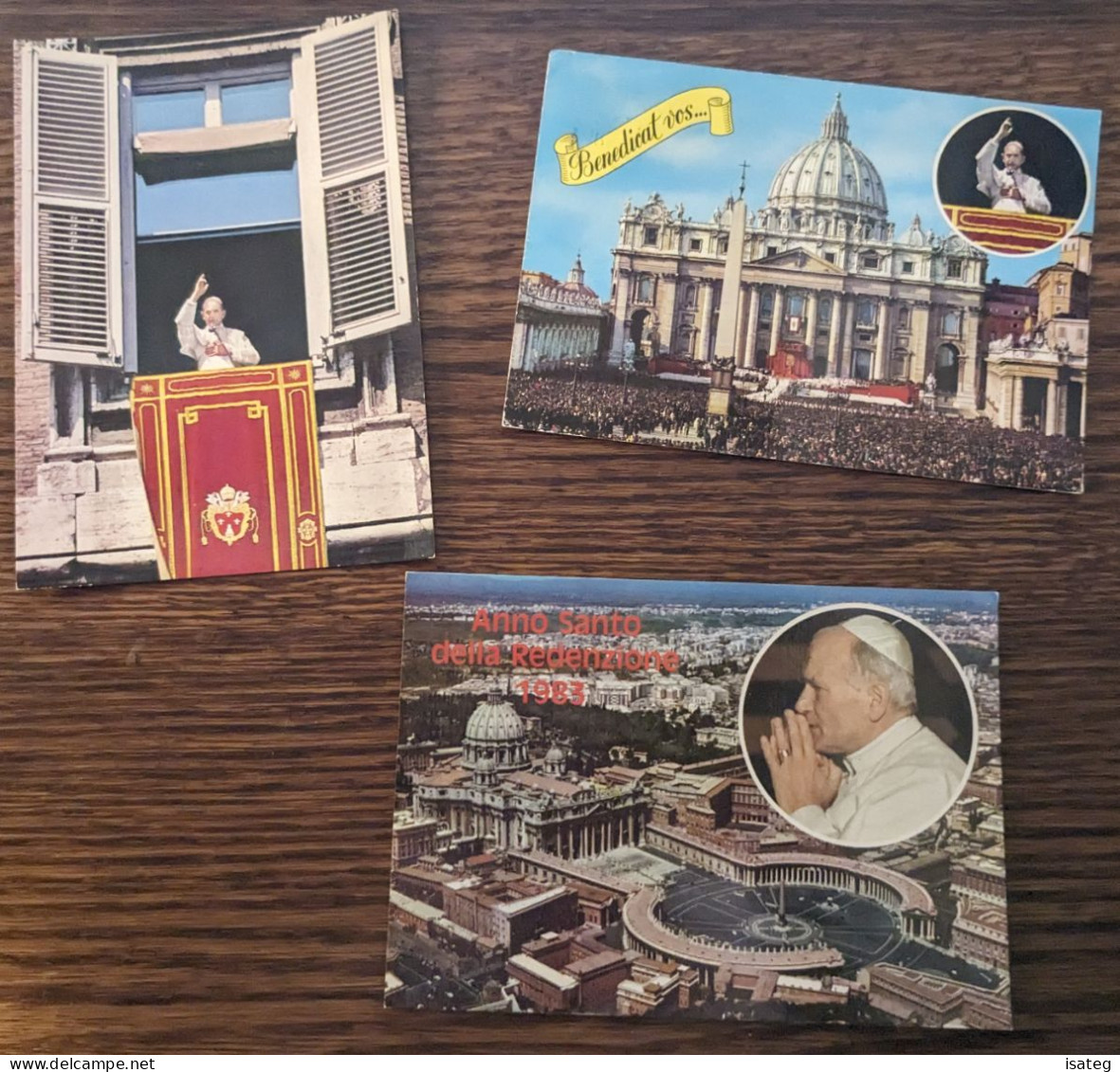 Lot De 3 Cartes Postales : Pape Paul VI Et Jean Paul II - Non Classés