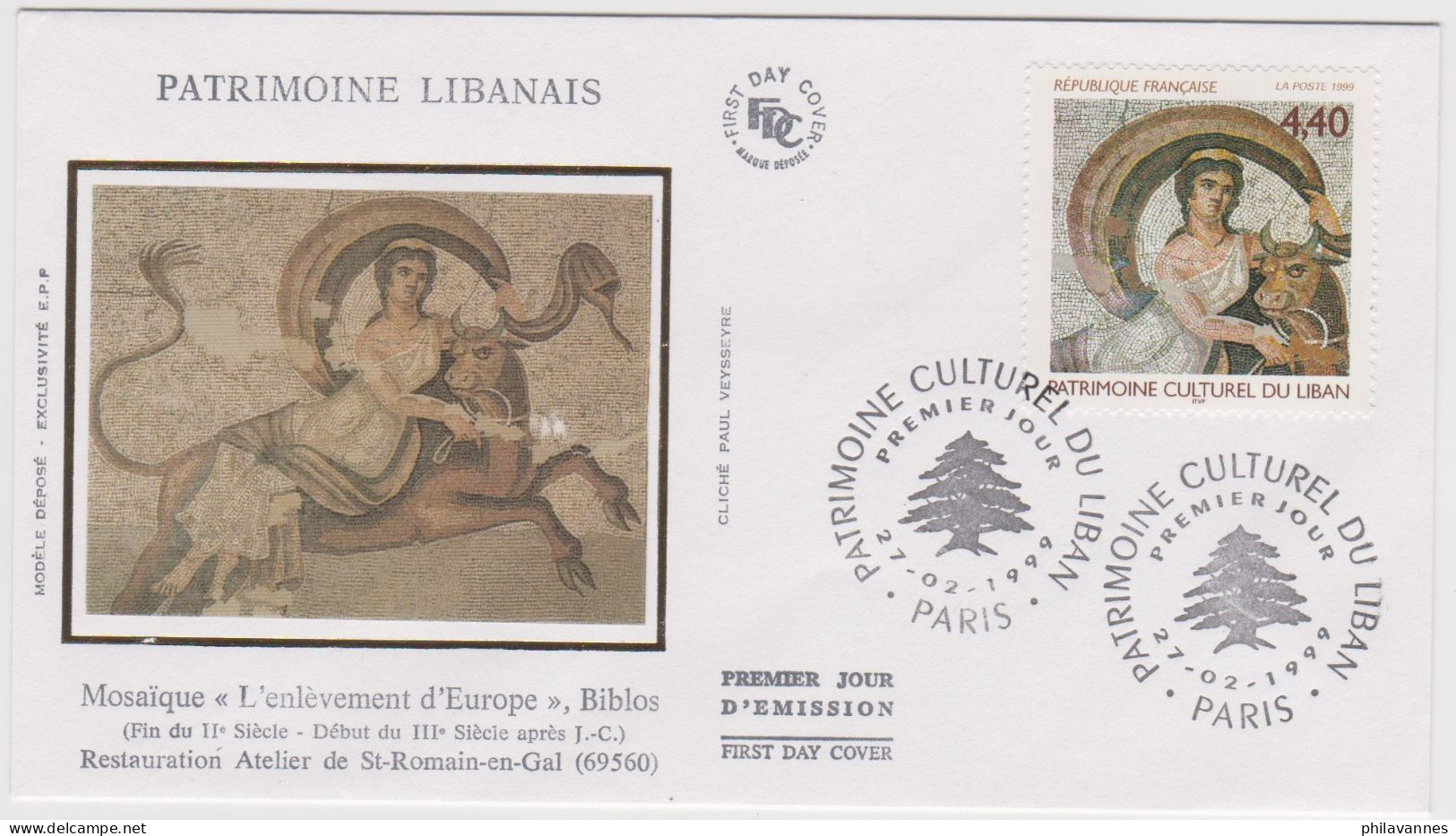 Paris, 1999, N°3224, Patrimoine Culturel Du LIBAN ,  ( SN24/79/27.2) - 2000-2009