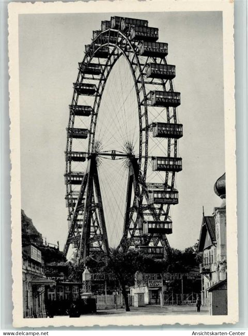 11041907 - Kirmes Riesenrad, Wien - Prater 1950 AK - Kirmes