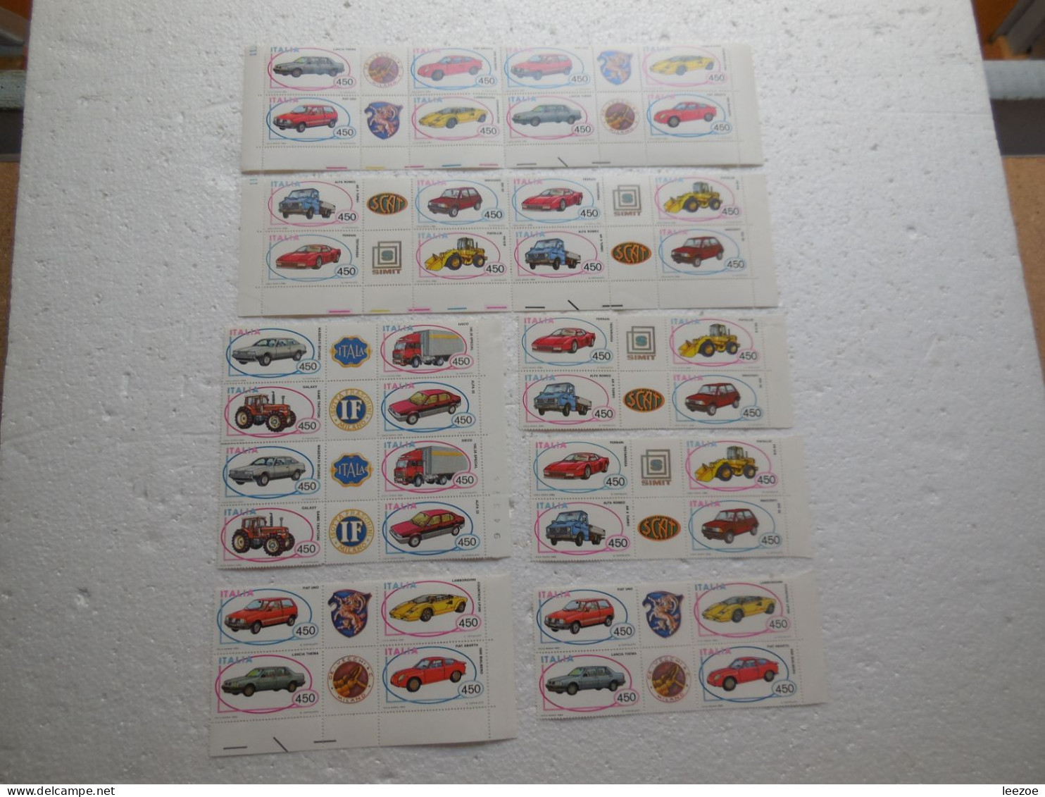 STAMP ITALIA, Lot TIMBRES ITALIEN, Timbres SCAT SIMI MILANO VOITURES SPORT TRACTEURS..  ...ref N5/40/8 - Other & Unclassified
