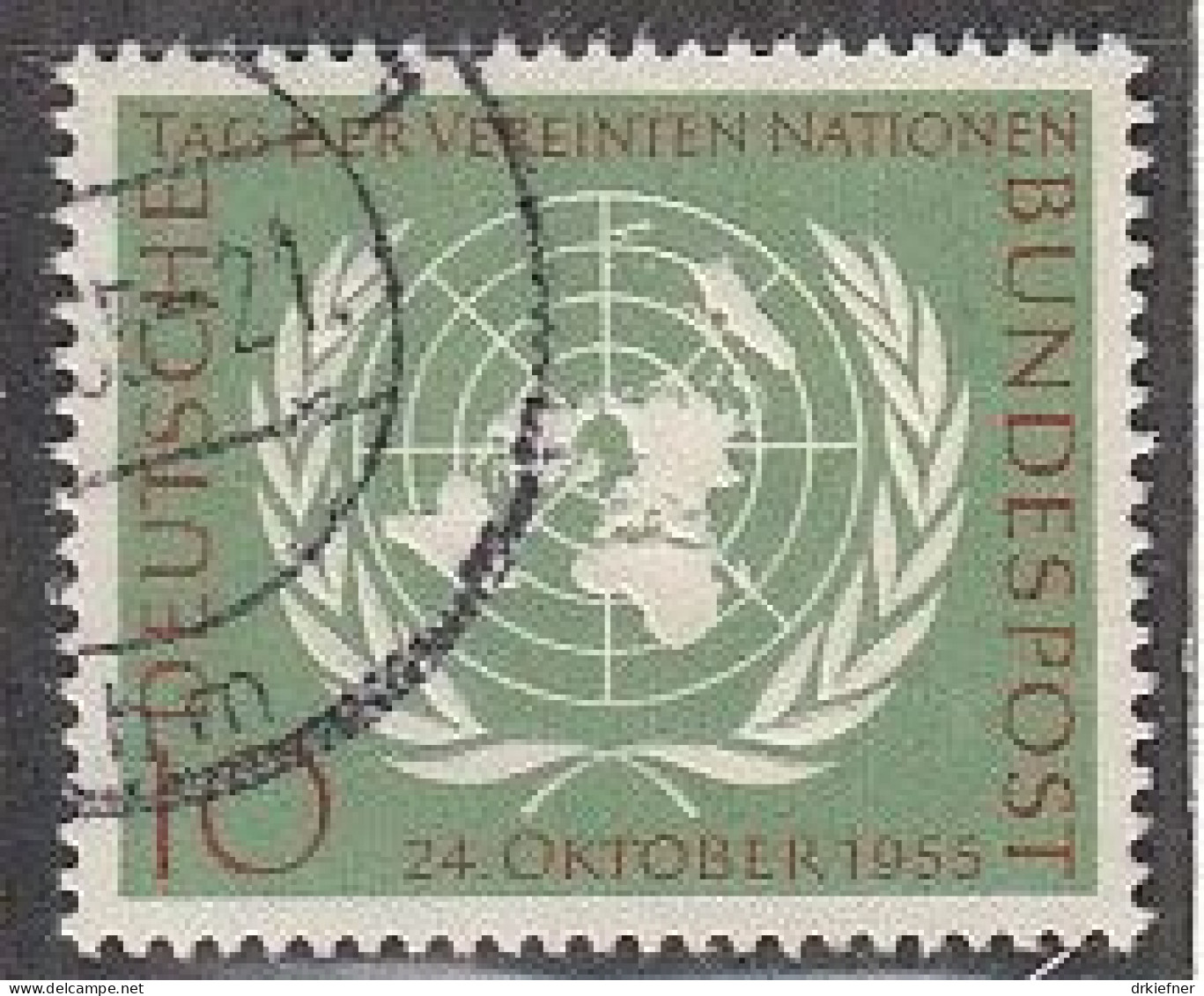 BRD 221, Gestempelt, 10 Jahre UNO, 1955 - Gebruikt