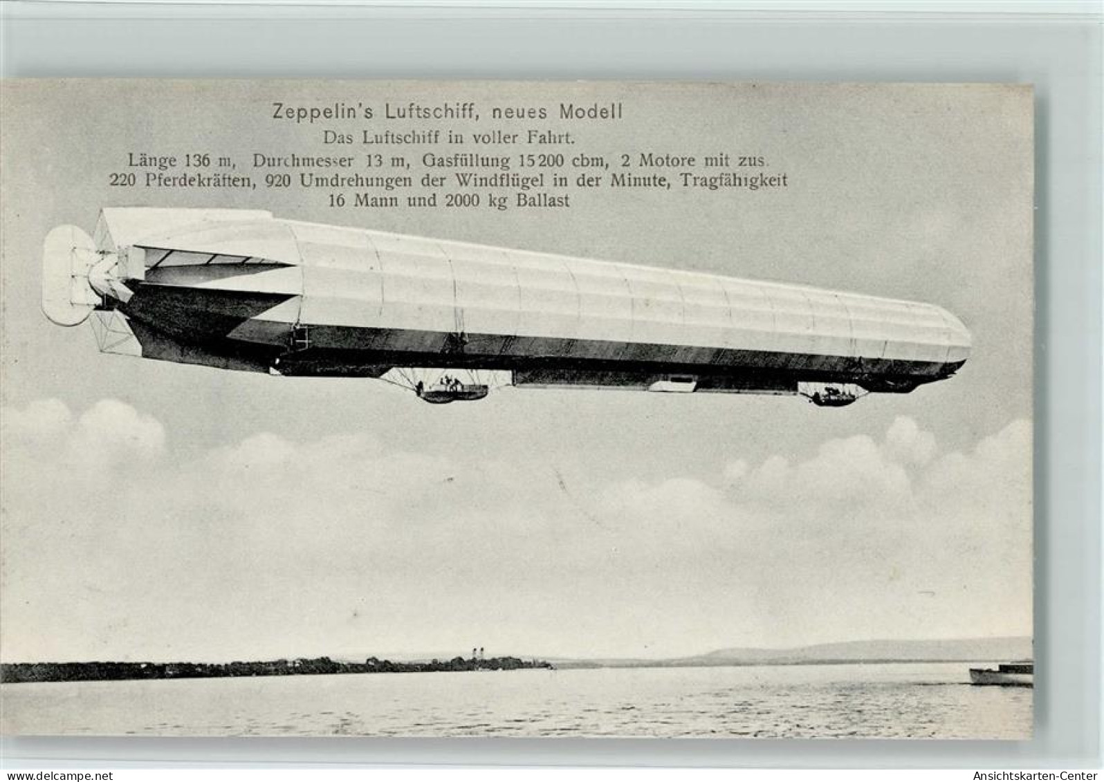 13412207 - Zeppeline Zeppelins Luftschiff, Neus Modell, - Luchtschepen