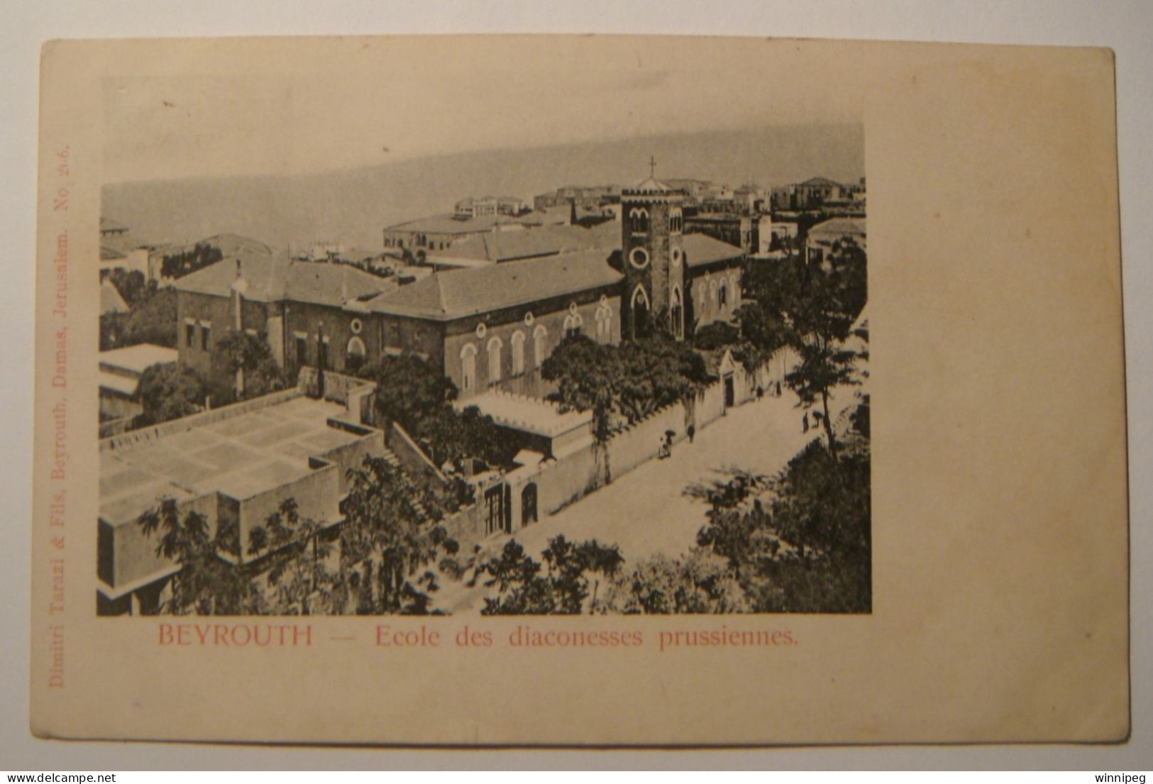 Beyrouth.Ecole Des Diaconesses Prussiennes.Lebanon.Tarazi 206. - Líbano