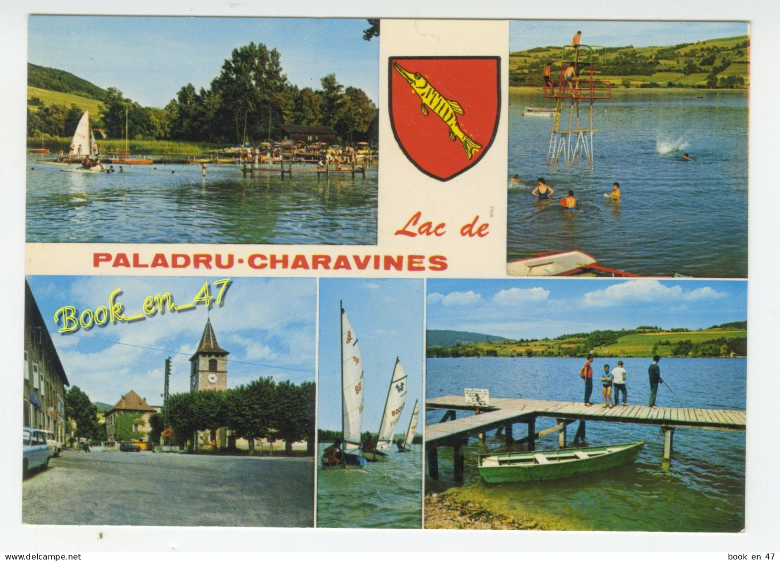 {92001} 38 Isère Lac De Paladru Charavines , Les Stations Du Lac , Multivues ; Billieu , Le Pin , Paladru , Charavines - Paladru