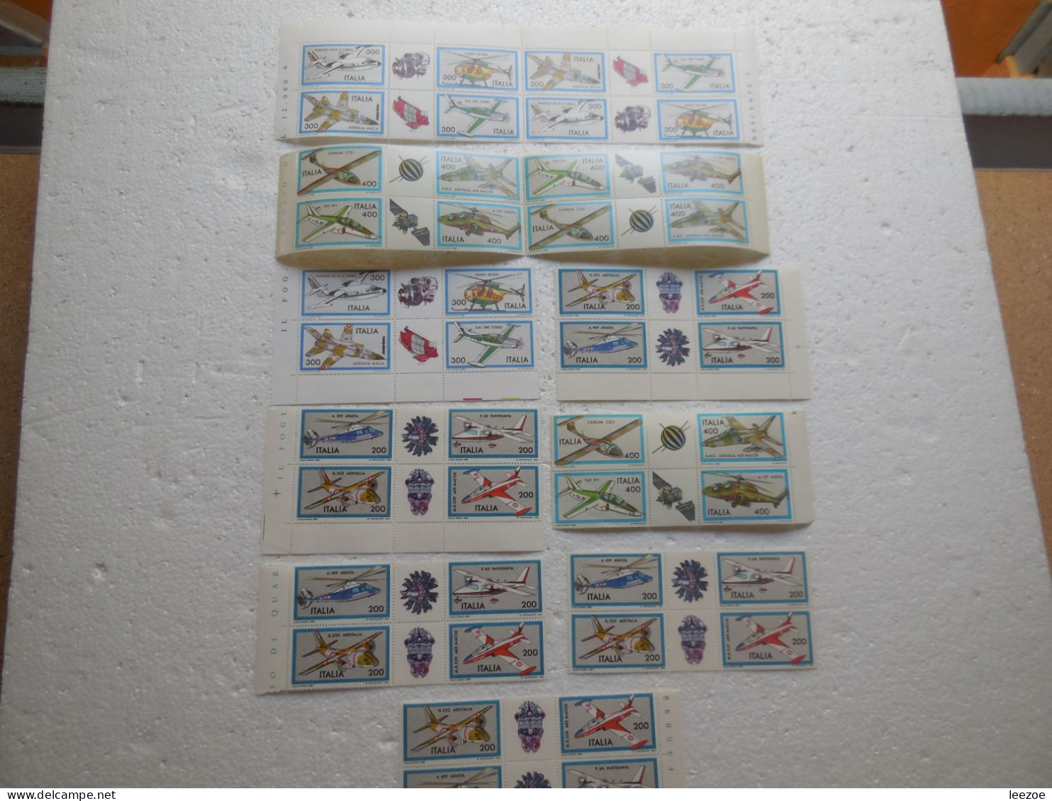 STAMP ITALIA, Lot TIMBRES ITALIEN, Timbres AVIONS A REACTIONS -- HELICOPTERES -- ENGINS VOLANTS..  ...ref N5/40/8 - Andere & Zonder Classificatie