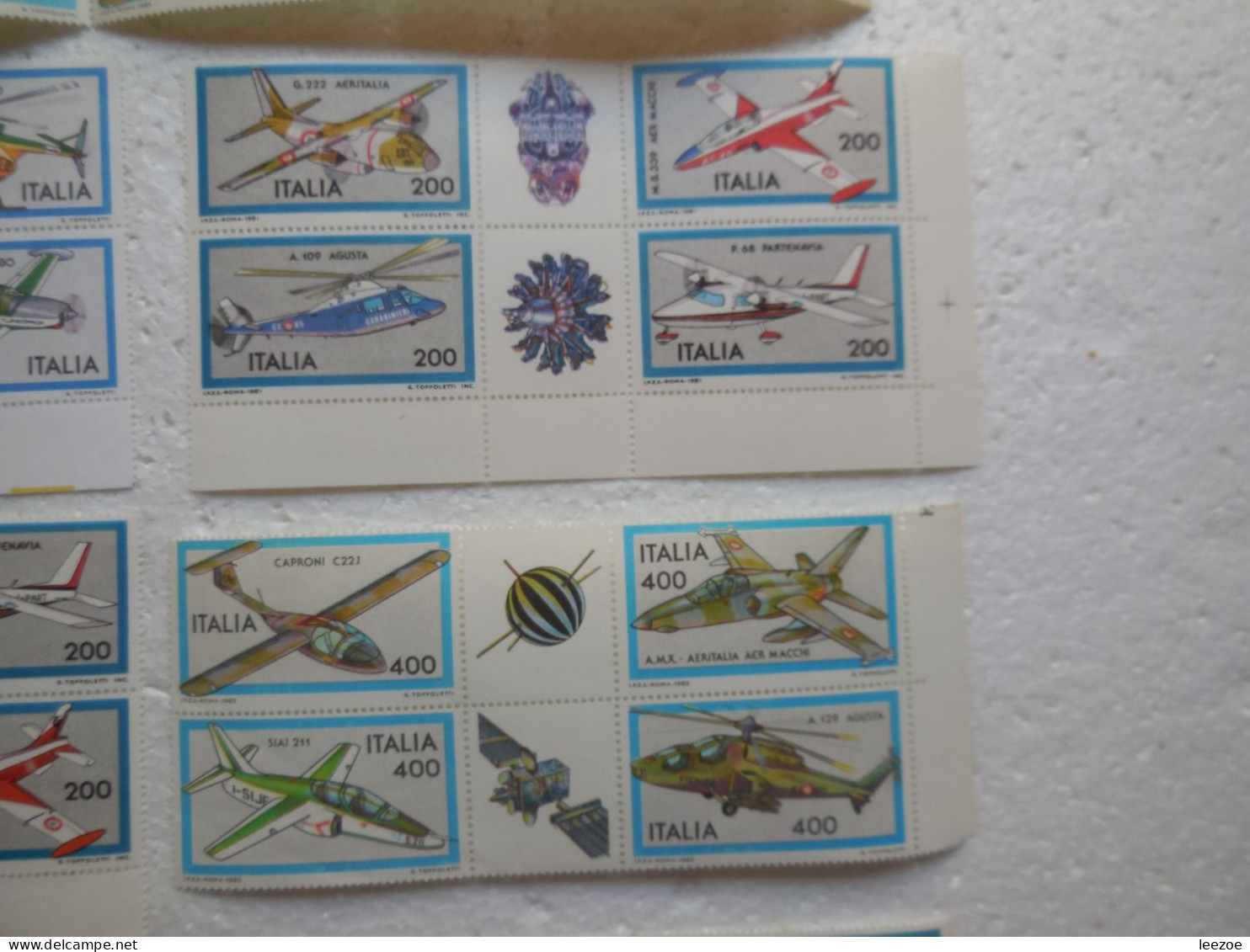 STAMP ITALIA, Lot TIMBRES ITALIEN, Timbres AVIONS A REACTIONS -- HELICOPTERES -- ENGINS VOLANTS..  ...ref N5/40/8 - Sonstige & Ohne Zuordnung