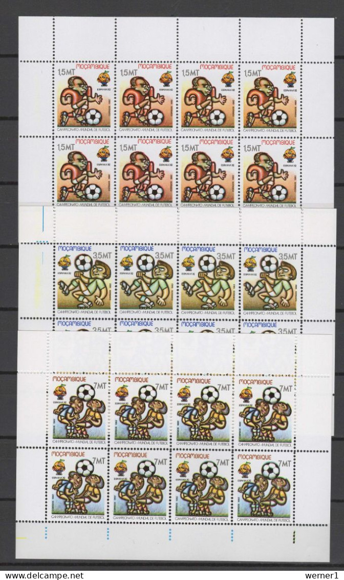 Mocambique 1982 Football Soccer World Cup Set Of 5 Sheetlets MNH - 1982 – Spain