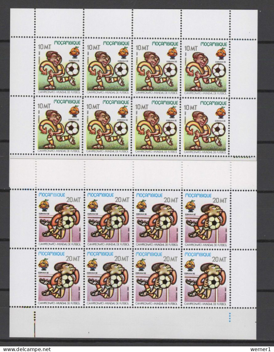 Mocambique 1982 Football Soccer World Cup Set Of 5 Sheetlets MNH - 1982 – Spain