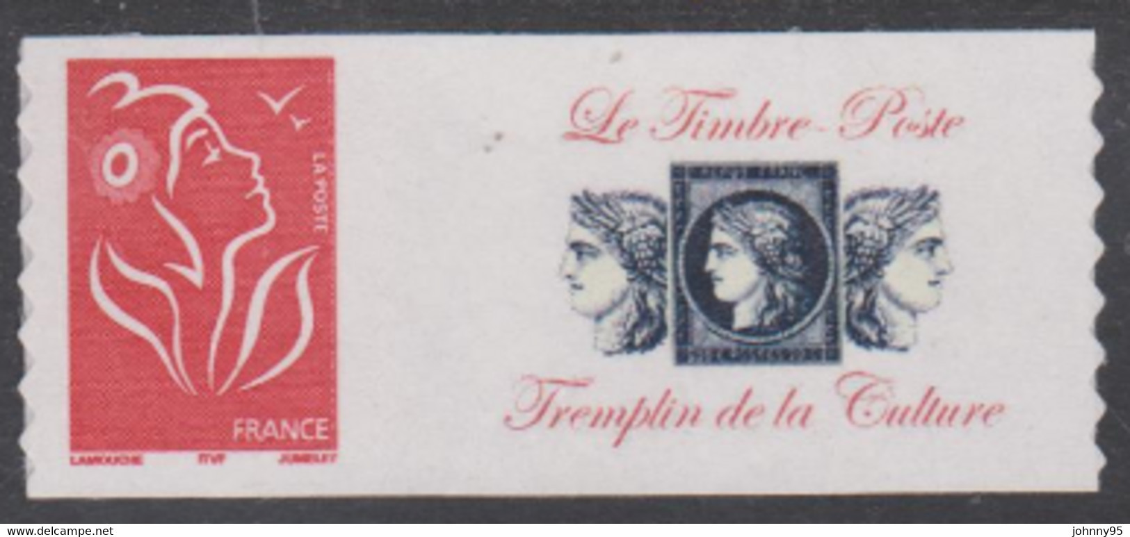 Année 2005 - N° 3802A - 3802Aa - Marianne De Lamouche - Petite Et Grande Vignette - Logos Privés - Lettre 20 G. - Andere & Zonder Classificatie