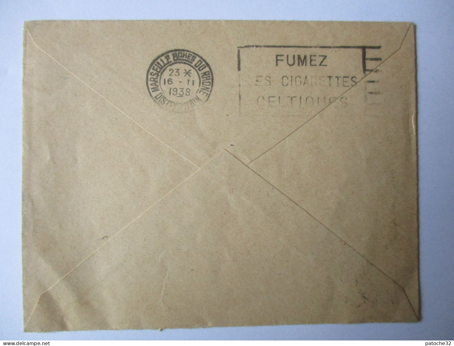 Enveloppe..ligne Postale Aérienne Paris-Nice..inauguration 16 Février 1938..adressé A La Comp Géné Transatlantique - 1927-1959 Briefe & Dokumente
