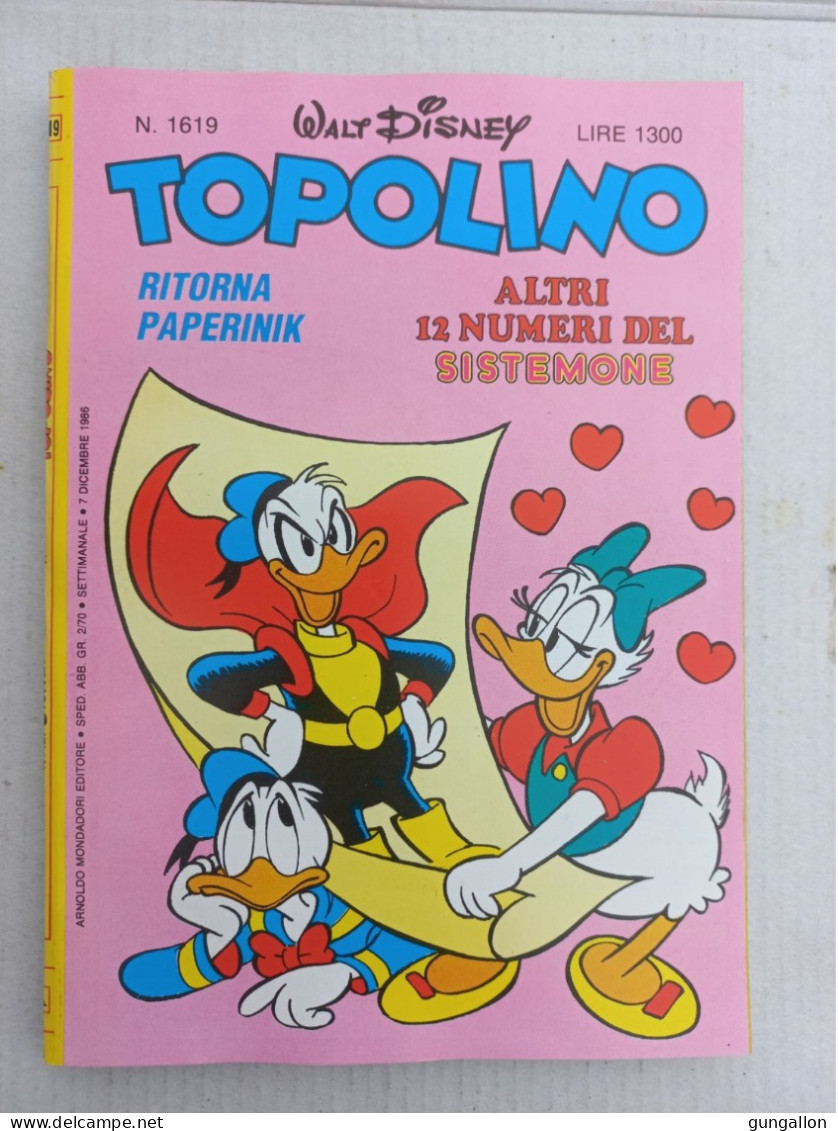 Topolino (Mondadori 1986) N. 1619 - Disney