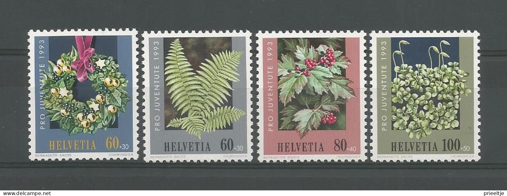 Switzerland 1993 Christmas Y.T. 1440/1443 ** - Unused Stamps