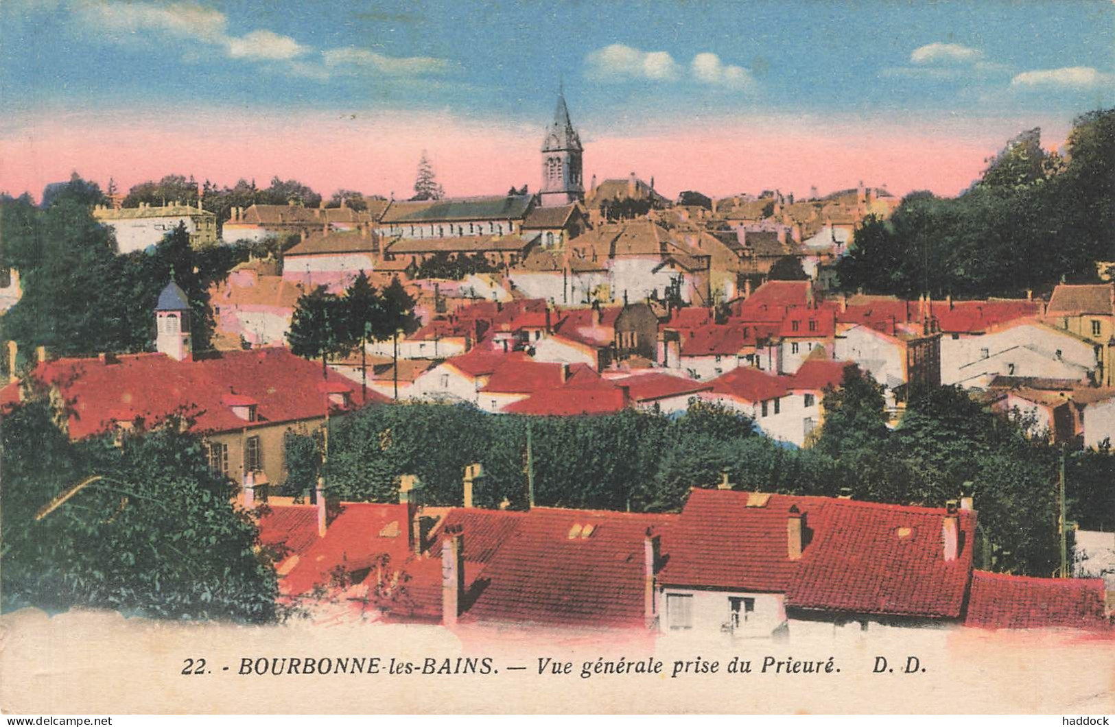 BOURBONNE LES BAINS : VUE GENERALE PRISE DU PRIEURE - Bourbonne Les Bains