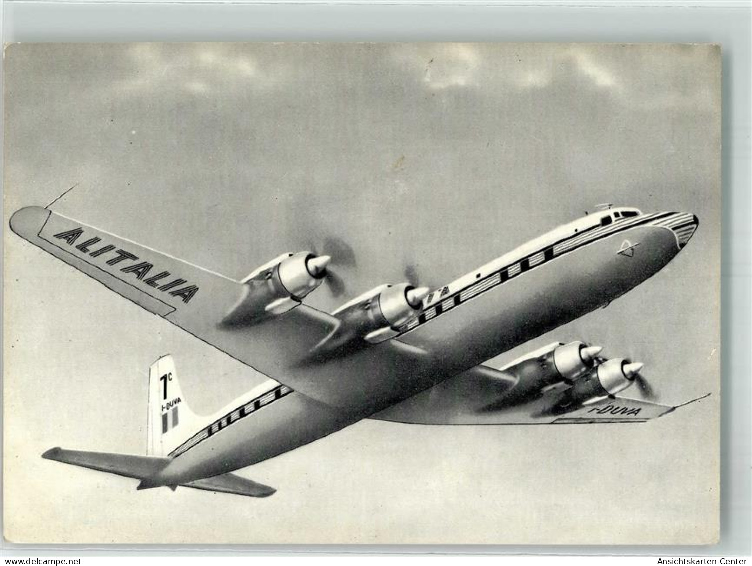 39783307 - DC-7C Propellerflugzeug - Andere & Zonder Classificatie