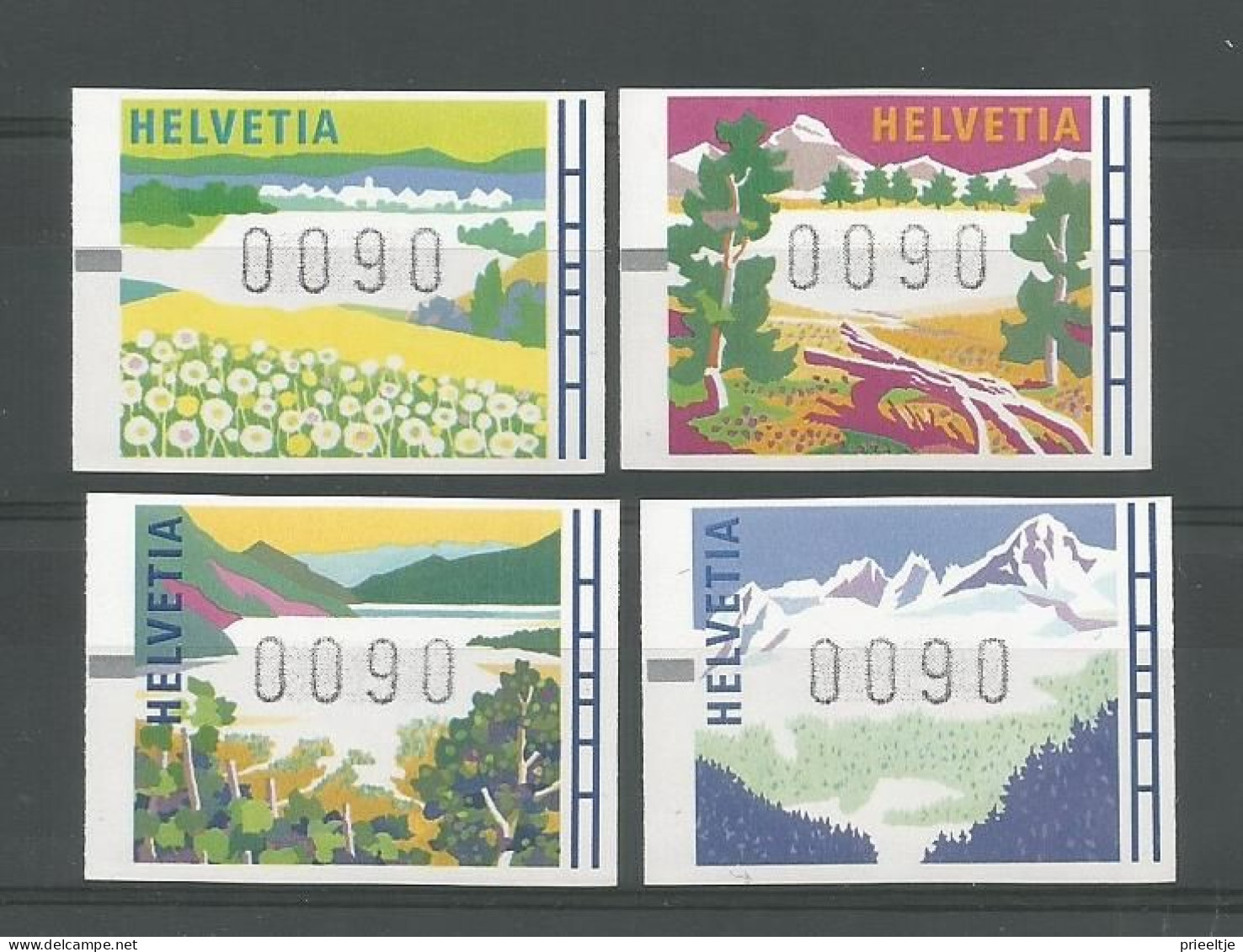 Switzerland 1996 The 4 Seasons  Y.T. D 11/14 ** - Timbres D'automates