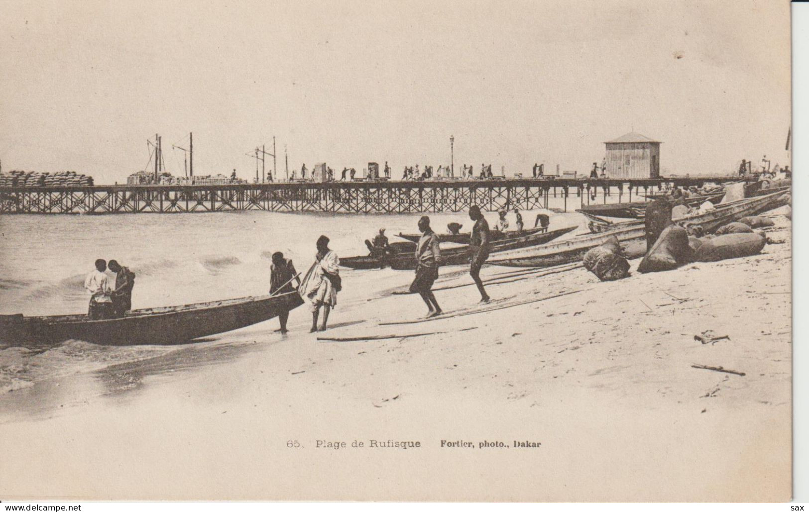 2419-134 Avant  1905 N°65 Plage De Rufisque Fortier Photo Dakar   Retrait Le 25-05 - Sénégal