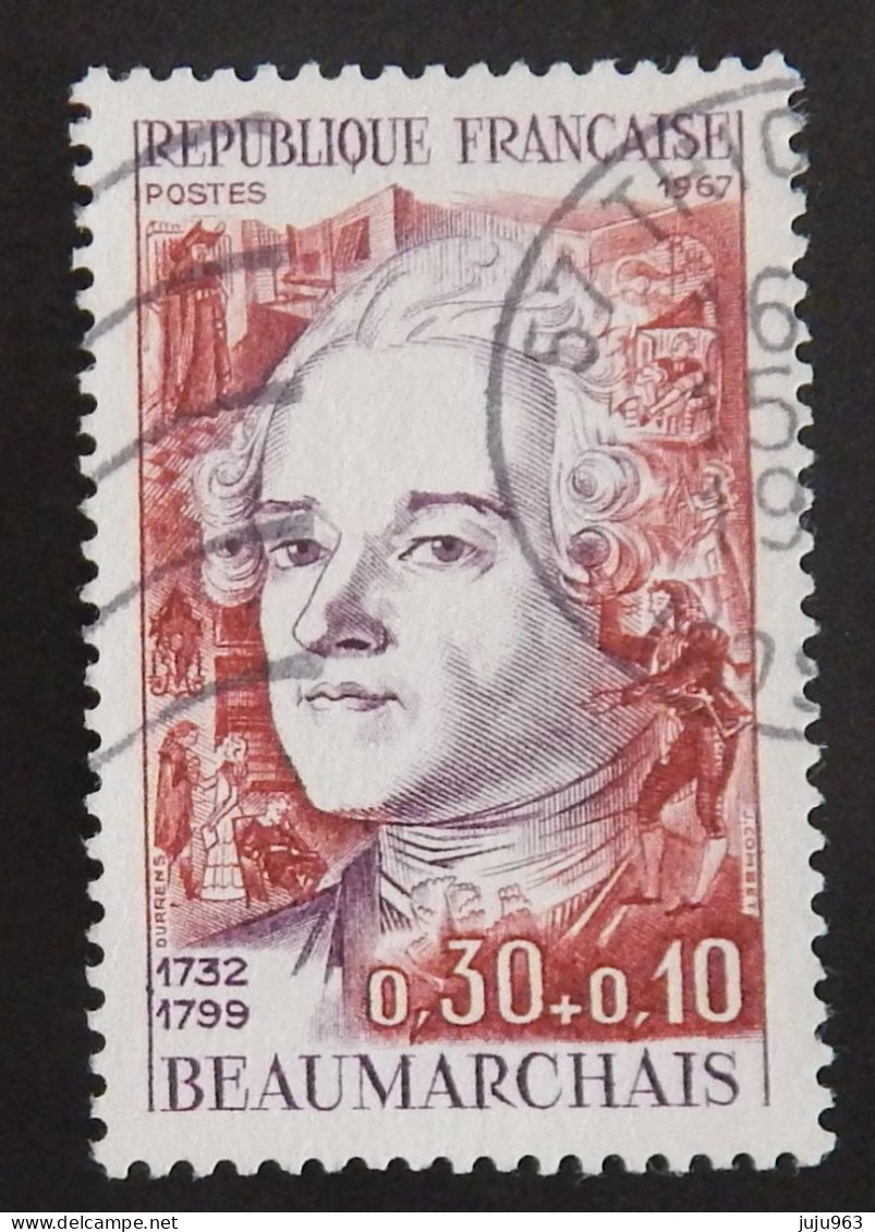 FRANCE YT 1512 OBLITÉRE "BEAUMARCHAIS" ANNÉE 1967 - Oblitérés