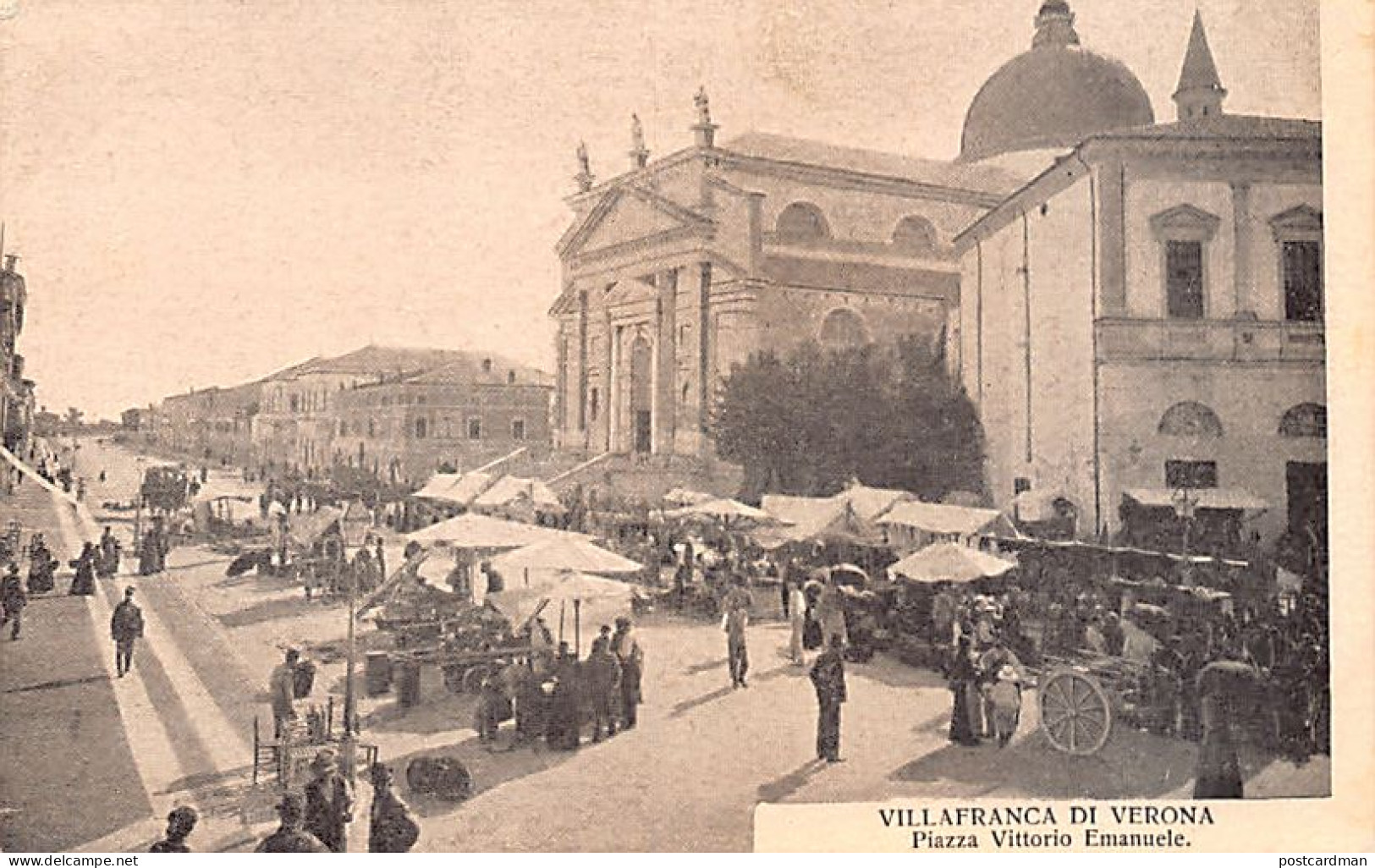 VILLAFRANCA DI VERONA (VR) Piazza Vittorio Emanuele - Mercato - Other & Unclassified