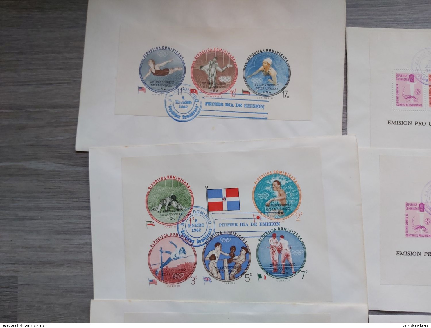 F.D.C. FDC FIRST DAY COVER OLIMPIADI LOT REPUBLICA DOMINICANA TRUJILLO OLYMPIC GAMES