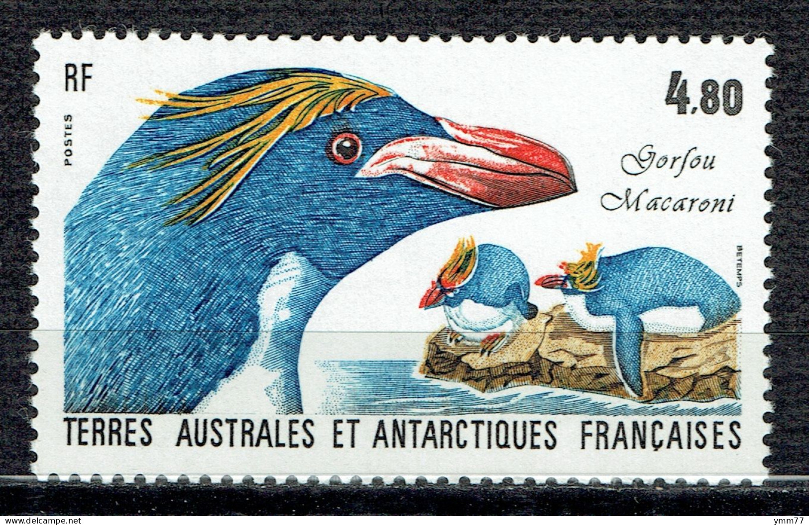 Faune Antarctique : Gorfou Macaroni - Unused Stamps
