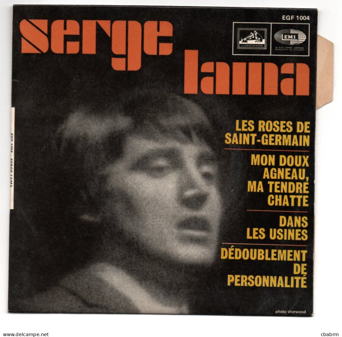 EP 45 TOURS SERGE LAMA LES ROSES DE SAINT-GERMAIN 1967 FRANCE EGF 1004 LANGUETTE - Other - French Music