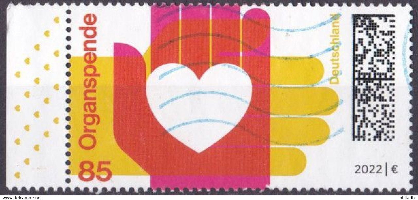 BRD 2022 Mi. Nr. 3693 O/used Rand Links (BRD1-4) - Gebraucht