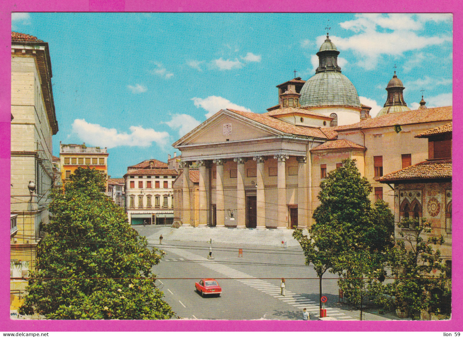 293847 / Italy - TREVISO - Piazza Duomo Roman Catholic Cathedral  PC 1981 USED - 250 L Rocca Di Mondavio - 1981-90: Marcophilie