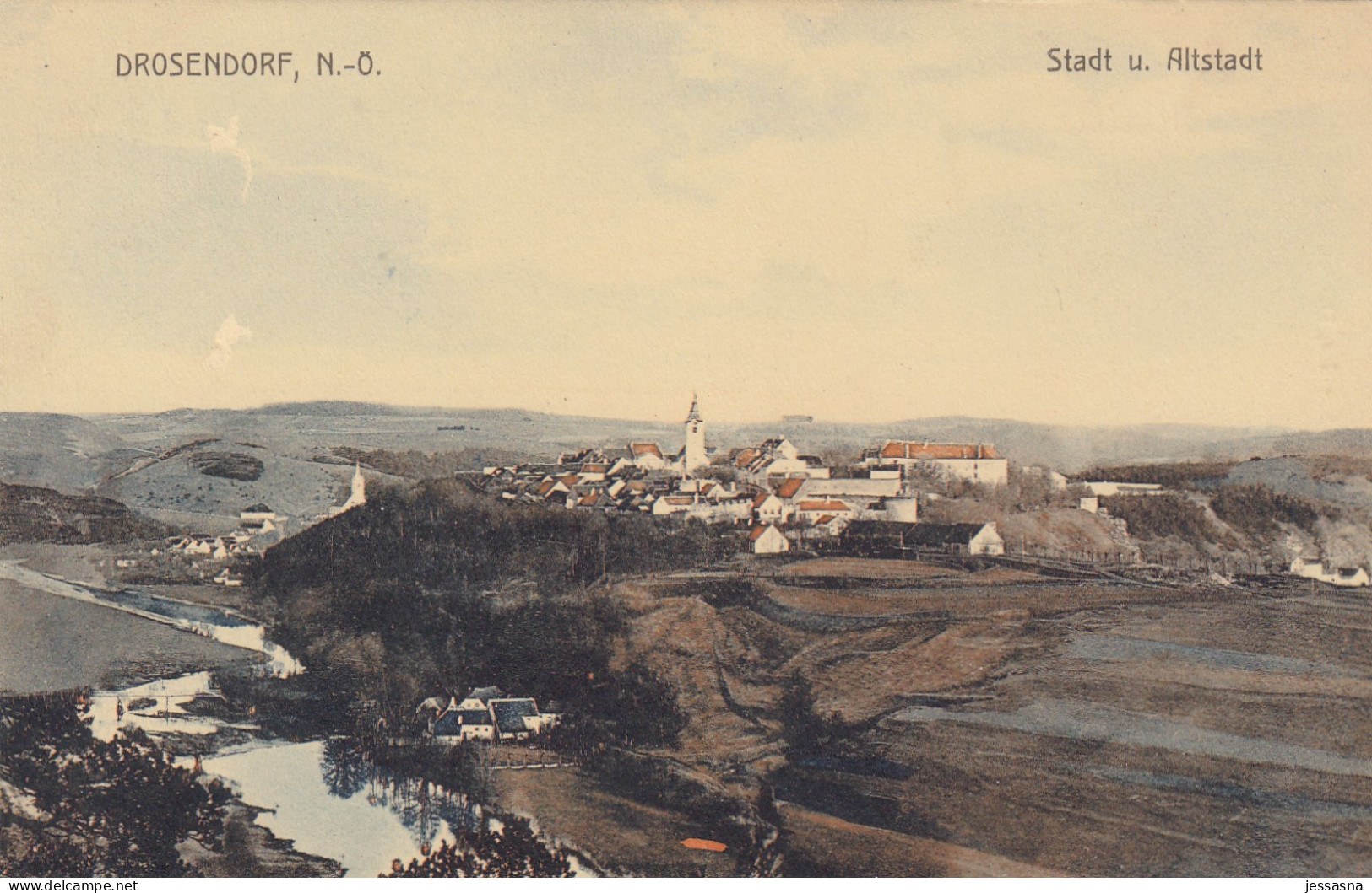 AK - (NÖ) DROSENDORF - Ortsansicht - Stadt Und Altstadt 1910 - Horn