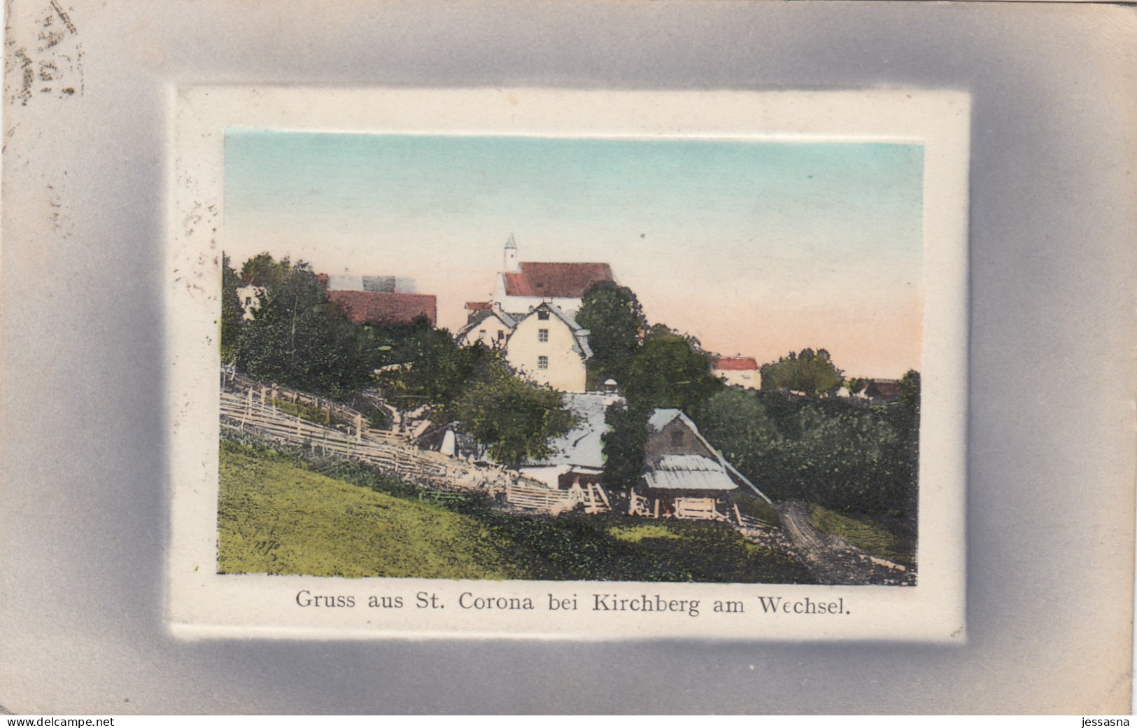AK - (NÖ) ST. CORONA Am Wechsel - Ortsansicht Mit Wallfahrtskirche 1910 - Wechsel