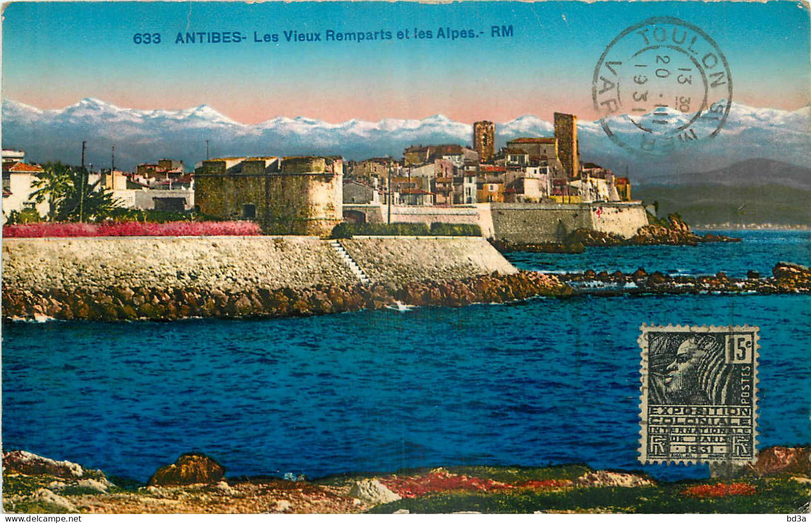 06 - ANTIBES - LES VIEUX REMPARTS ET LES ALPES - Antibes - Les Remparts