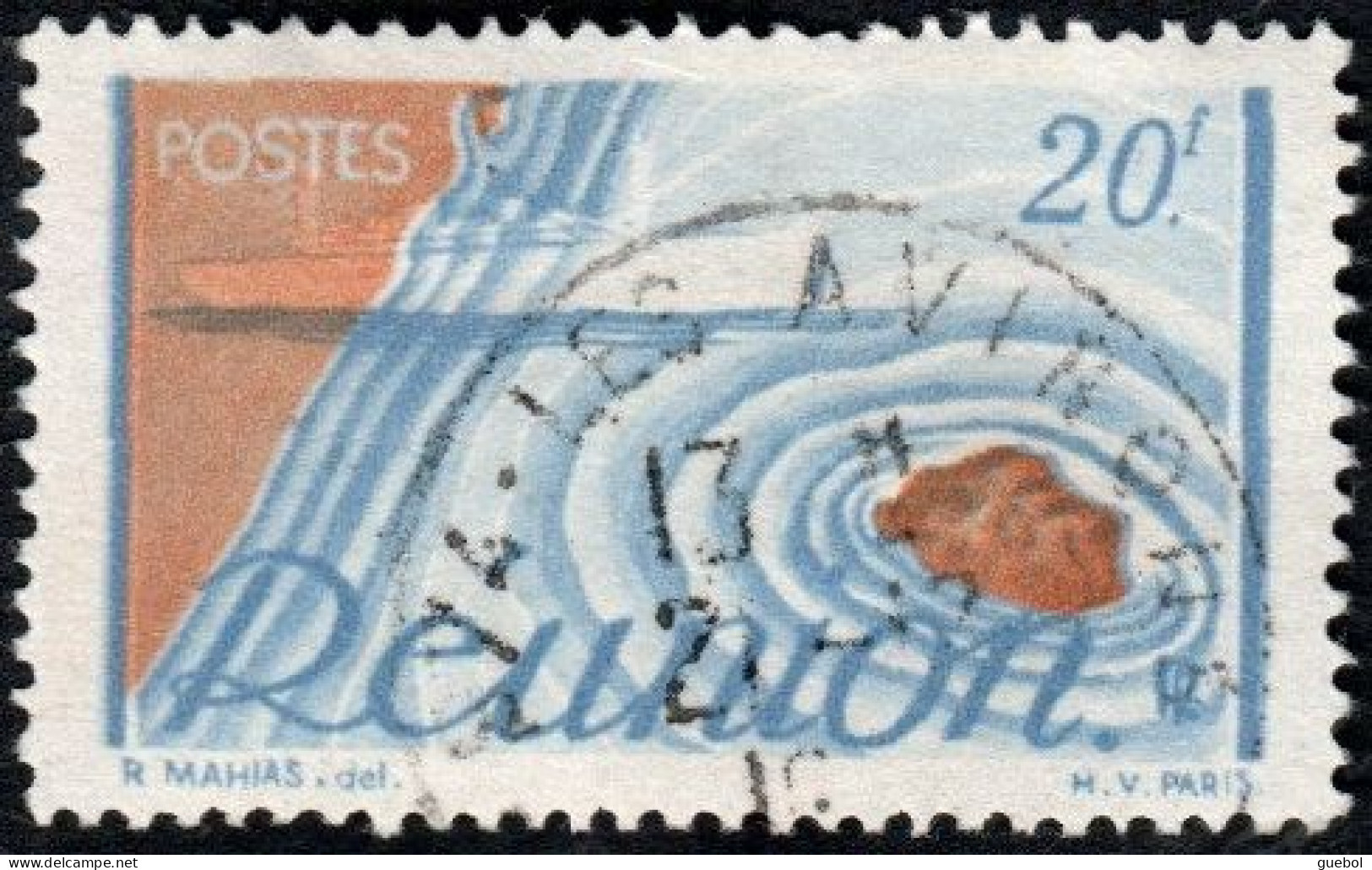 Réunion Obl. N° 279 - Détail De La Série émise En 1947 - Usati