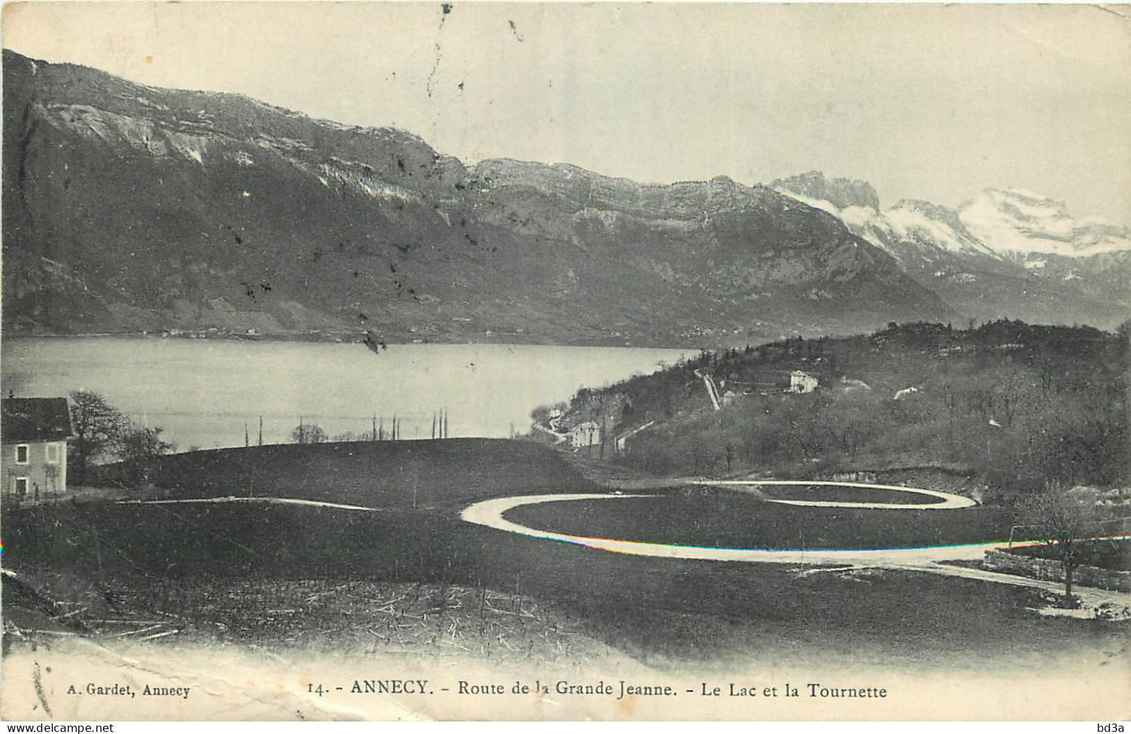 74 - ANNECY -  ROUTE DE LA GRANDE JEANNE - LE LAC ET LA TOURNETTE - Annecy